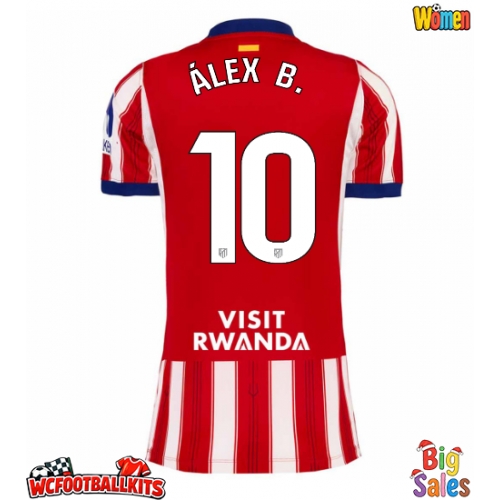 Atletico Madrid Alex Baena #10 Replica Home Stadium Shirt for Women 2026-27 Short Sleeve